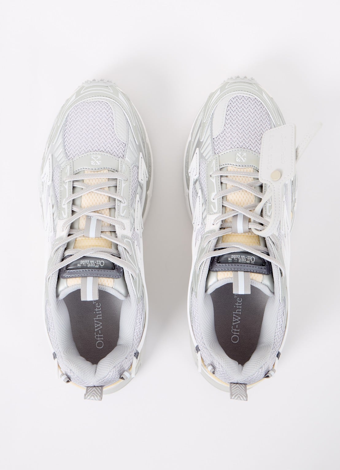 Off-White Ow Be Right Back sneaker met mesh details - detail 3 grijs