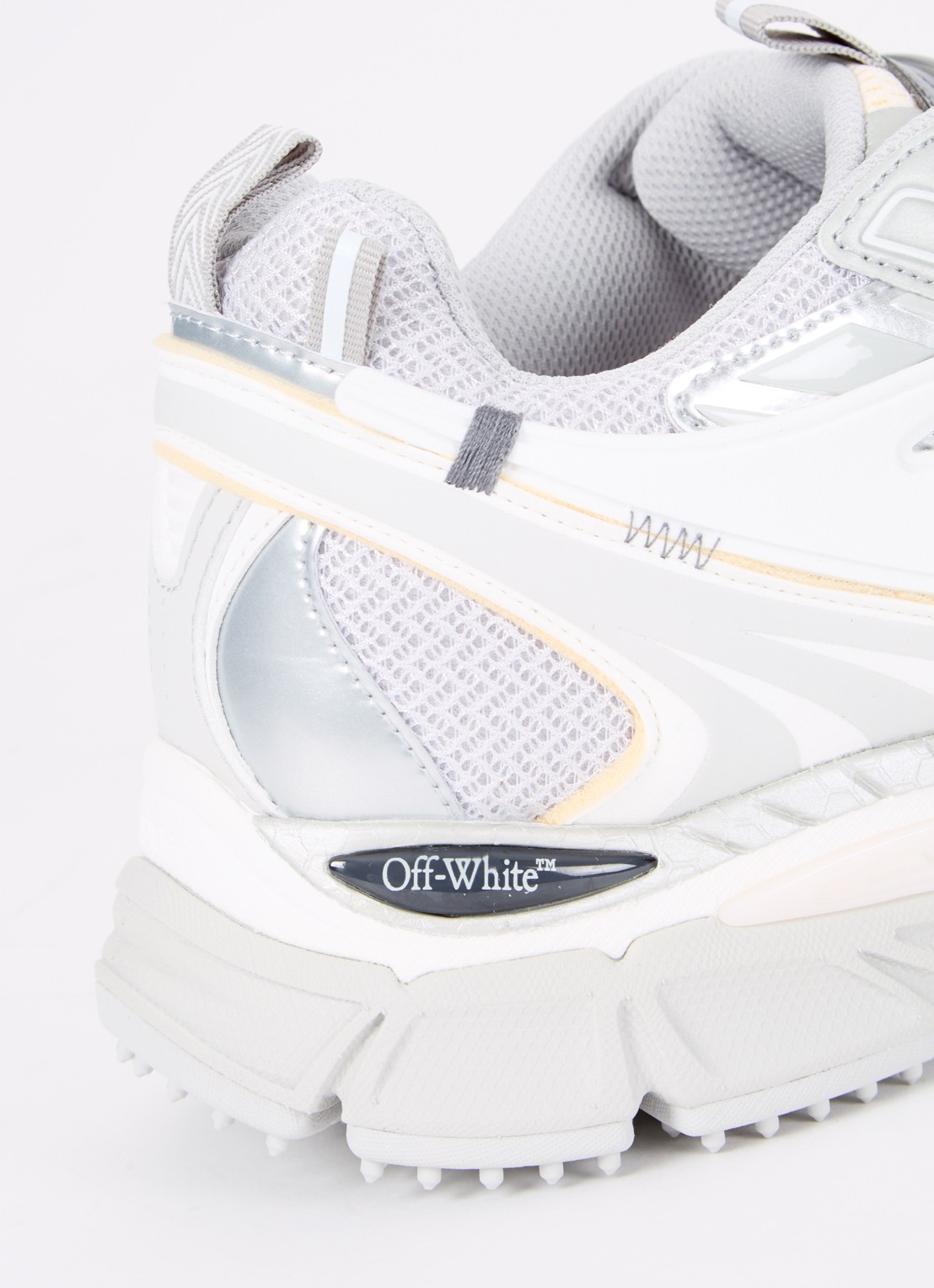 Off-White Ow Be Right Back sneaker met mesh details - detail 5 grijs