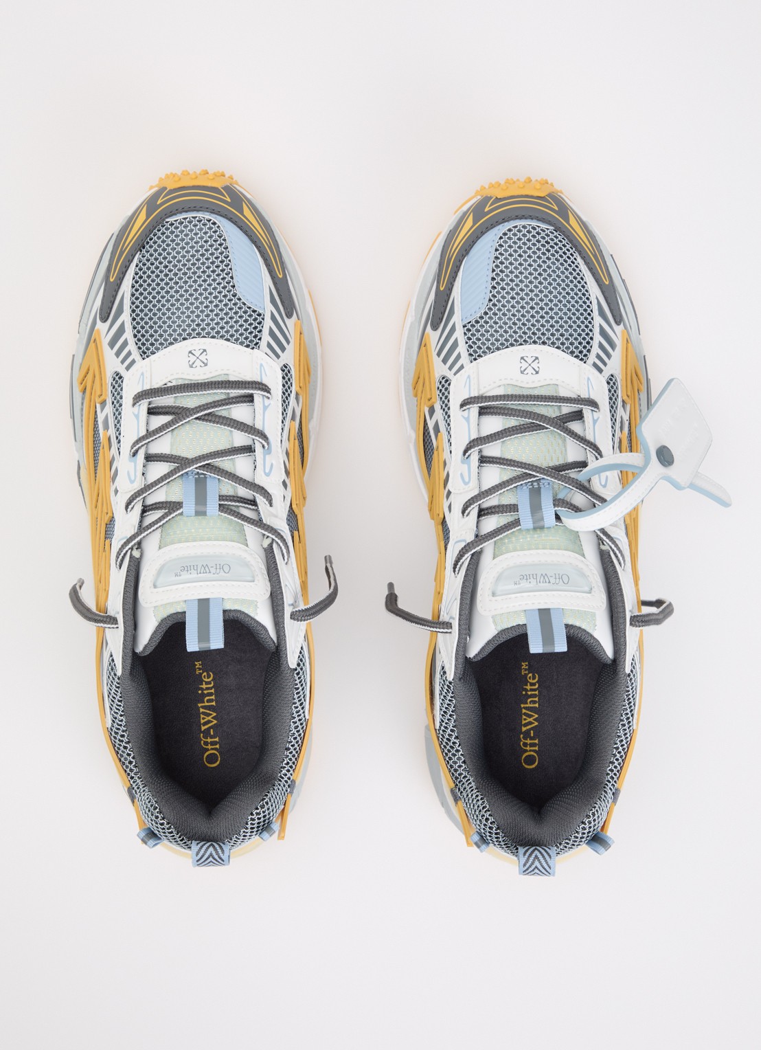 Off-White Ow Be Right Back sneaker met mesh details - detail 2 lichtoranje