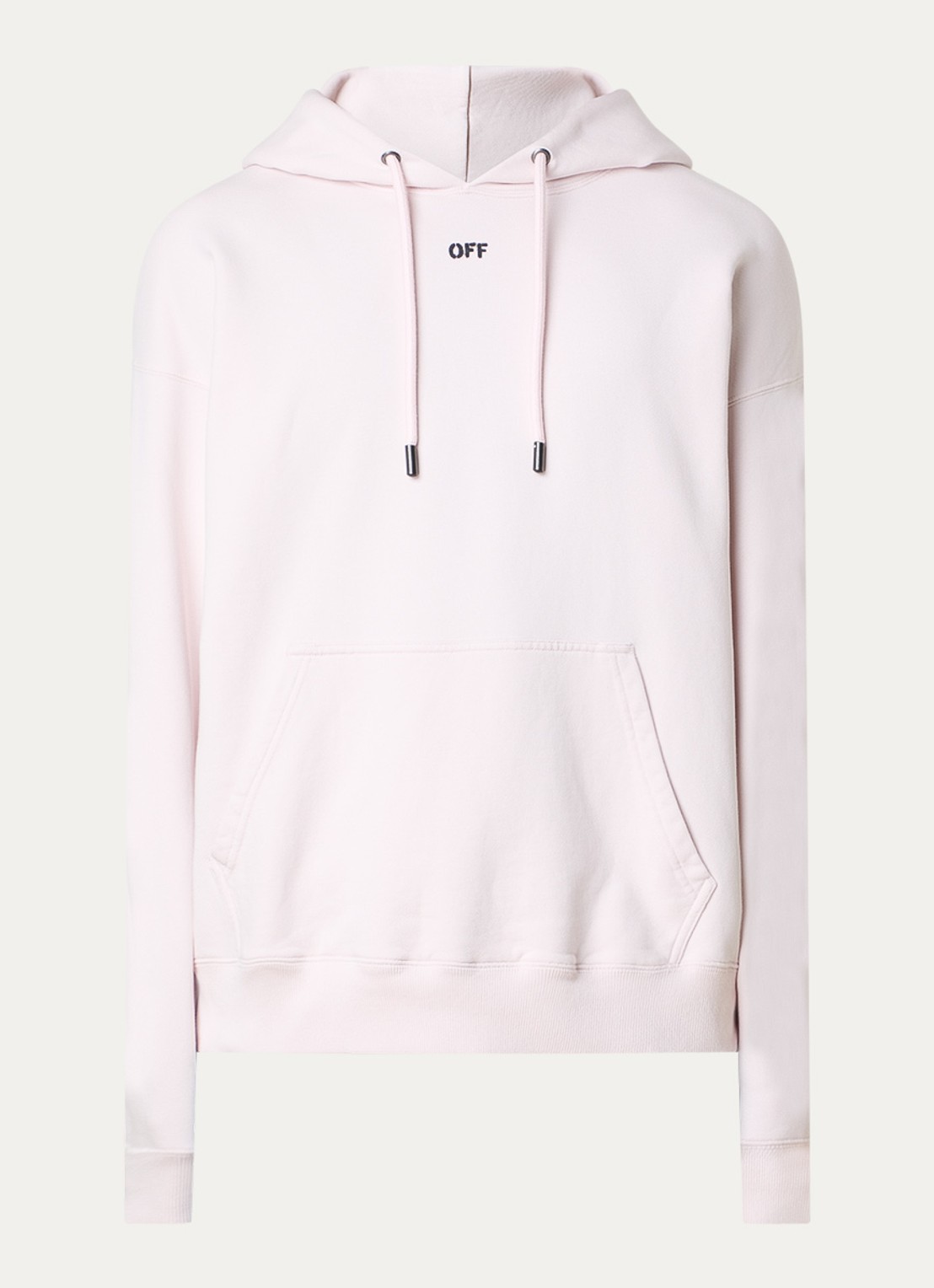 Off-White Paint Arrow hoodie met logo- en backprint - voorkant 5 lichtroze