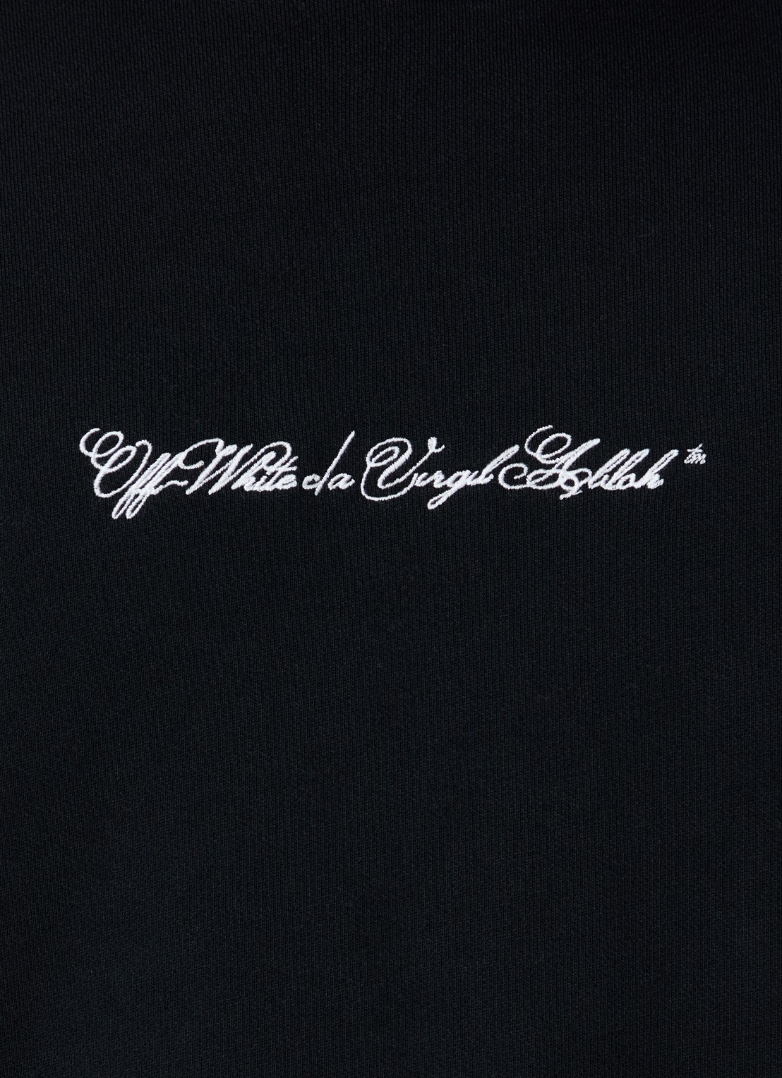 Off-White Script Arrow sweater met logoborduring - detail 2 zwart