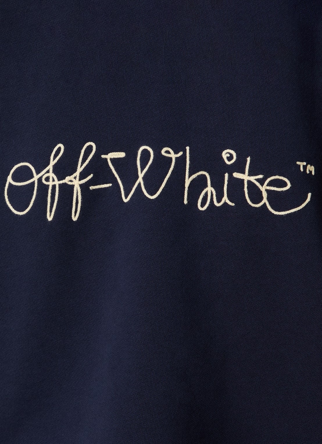 Off-White Script polo met logo - detail 5 donkerblauw