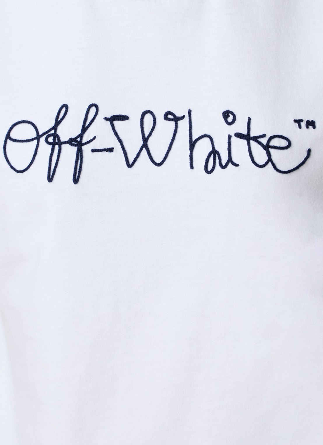 Off-White Script T-shirt met logo - detail 3 wit
