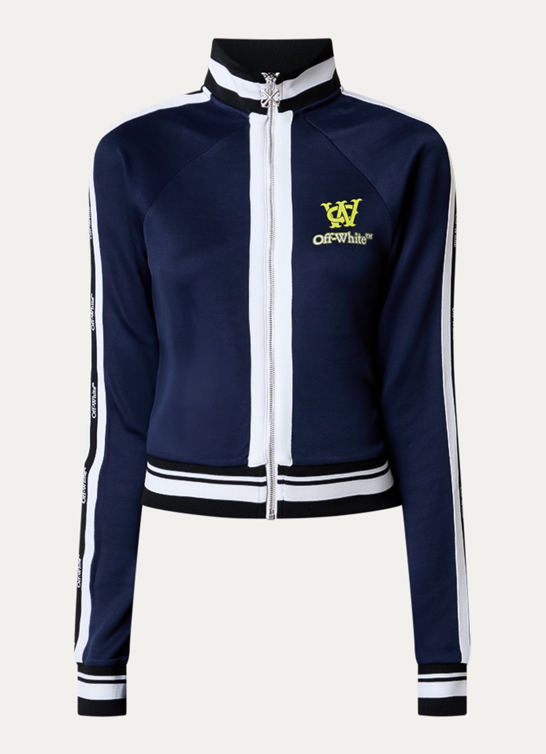Off-White Serena sweatvest met logo - voorkant donkerblauw