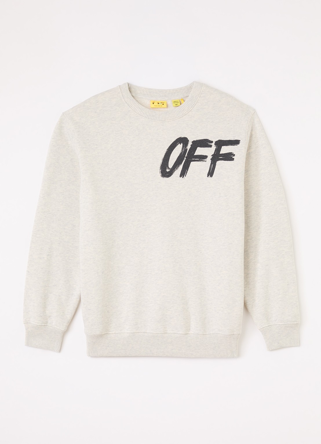 Off-White Shared sweater met logo  - voorkant 2 grijsmele