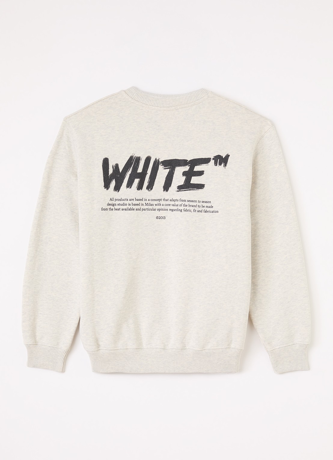 Off-White Shared sweater met logo  - voorkant 3 grijsmele