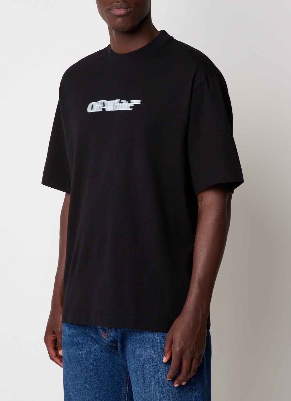 Off-White Sliding Book Skate T-shirt met logoprint  - detail 4 zwart