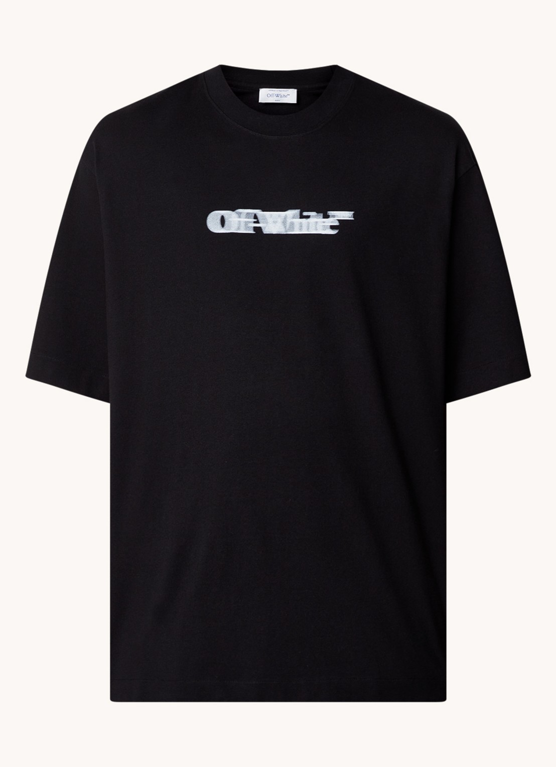 Off-White Sliding Book Skate T-shirt met logoprint  - voorkant 2 zwart