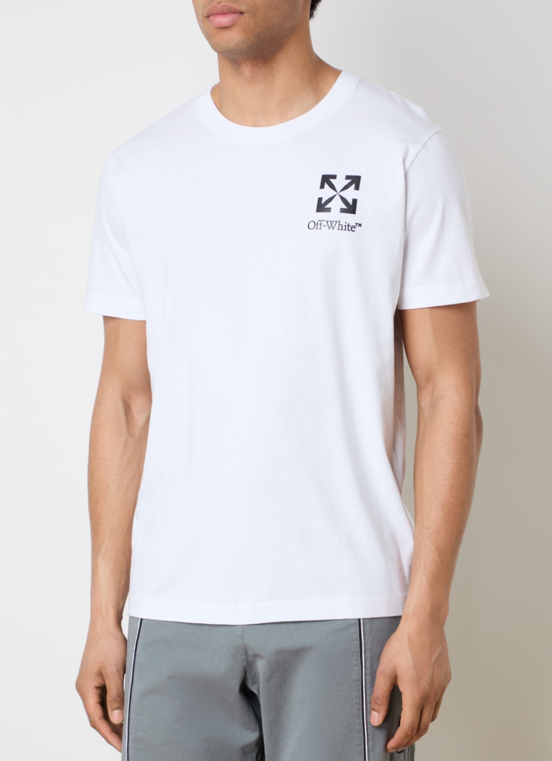 Off-White Small Arrow T-shirt met logoprint - detail 3 wit