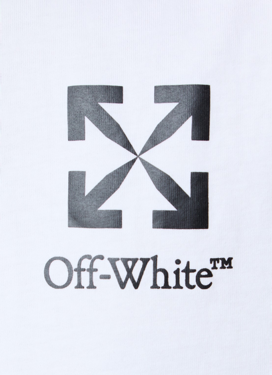 Off-White Small Arrow T-shirt met logoprint - detail 4 wit