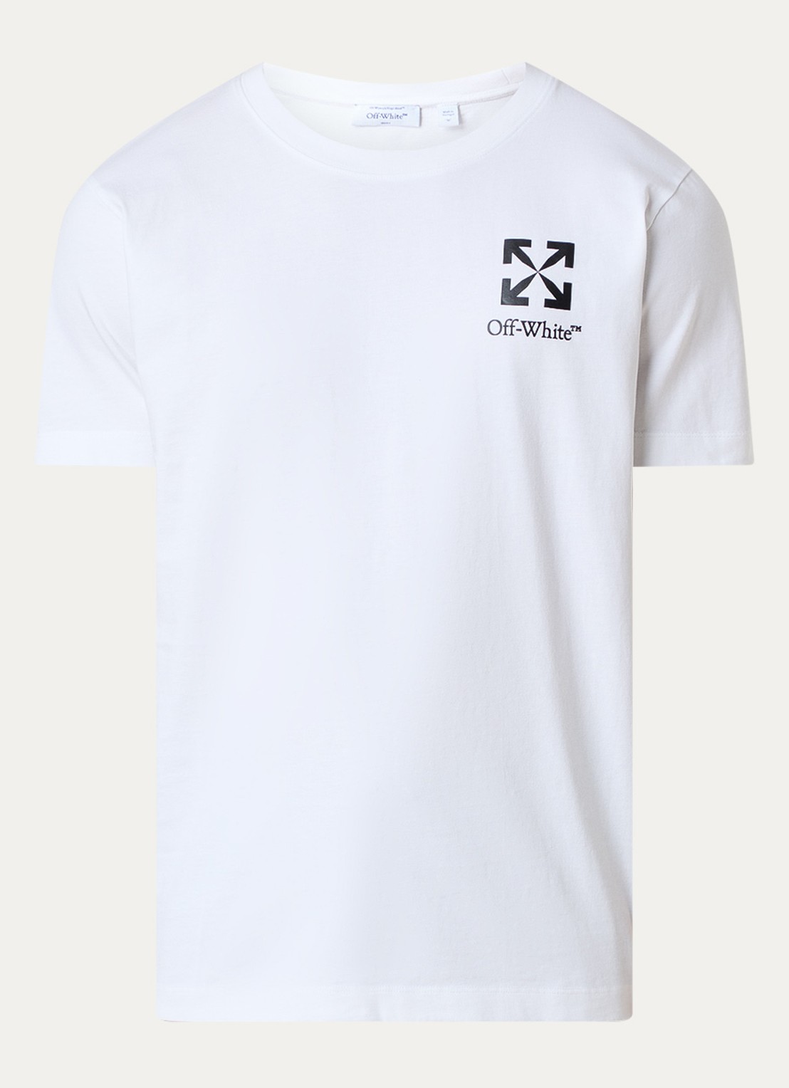 Off-White Small Arrow T-shirt met logoprint - voorkant wit