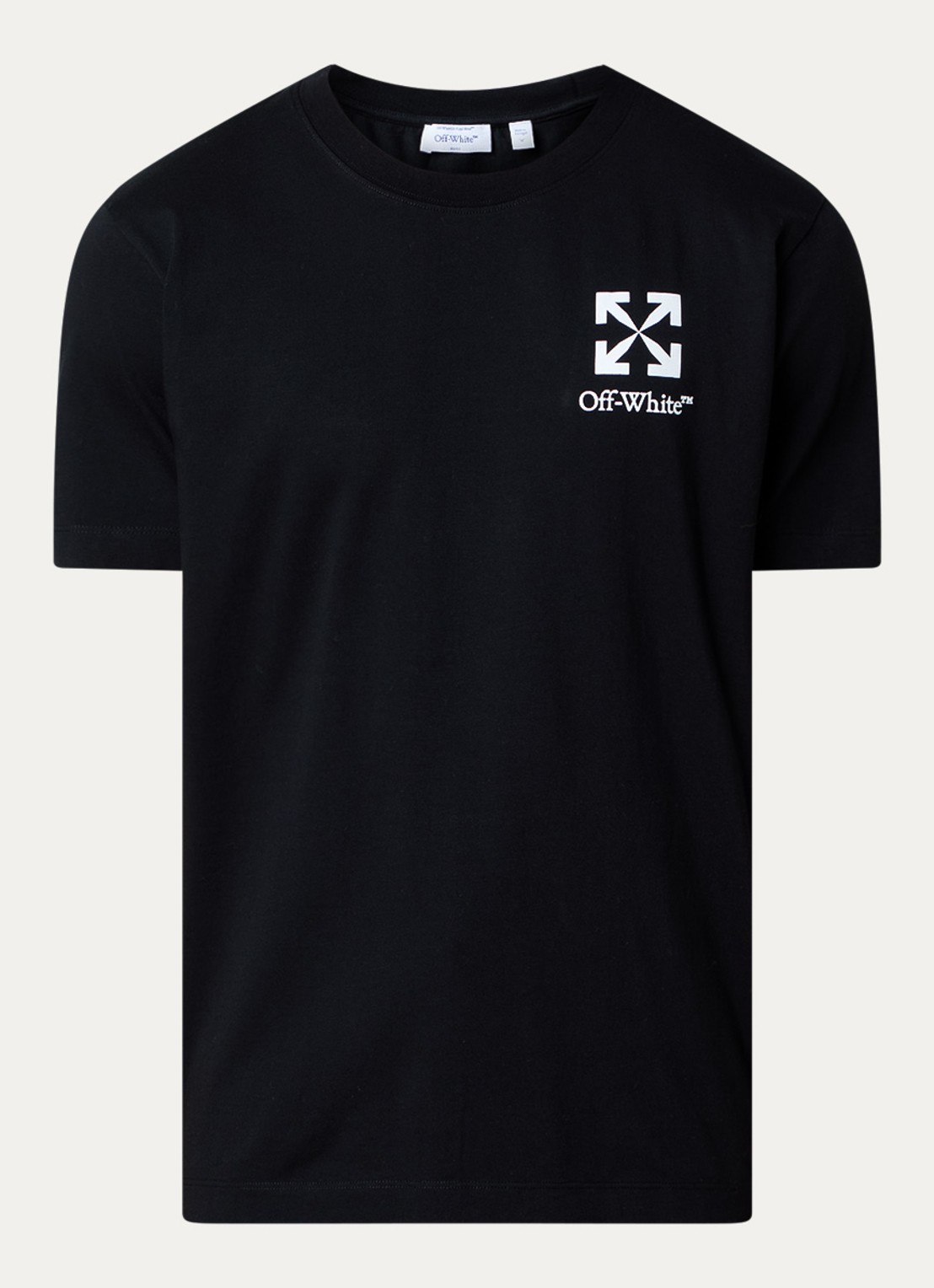 Off-White Small Arrow T-shirt met logoprint - voorkant zwart