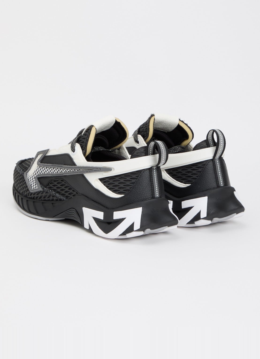 Off-White Space Memo sneaker met details van mesh - achterkant 5 zwart