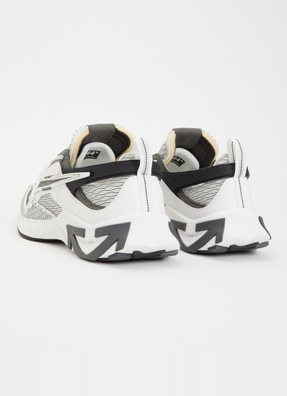 Off-White Space Memo sneaker met details van mesh - achterkant 6 wit