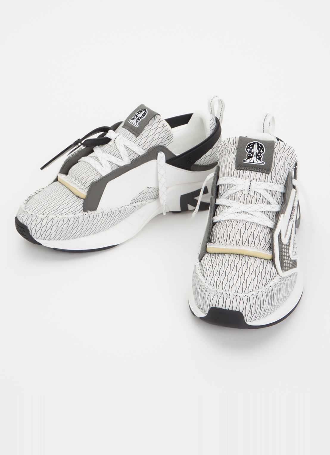 Off-White Space Memo sneaker met details van mesh - detail wit