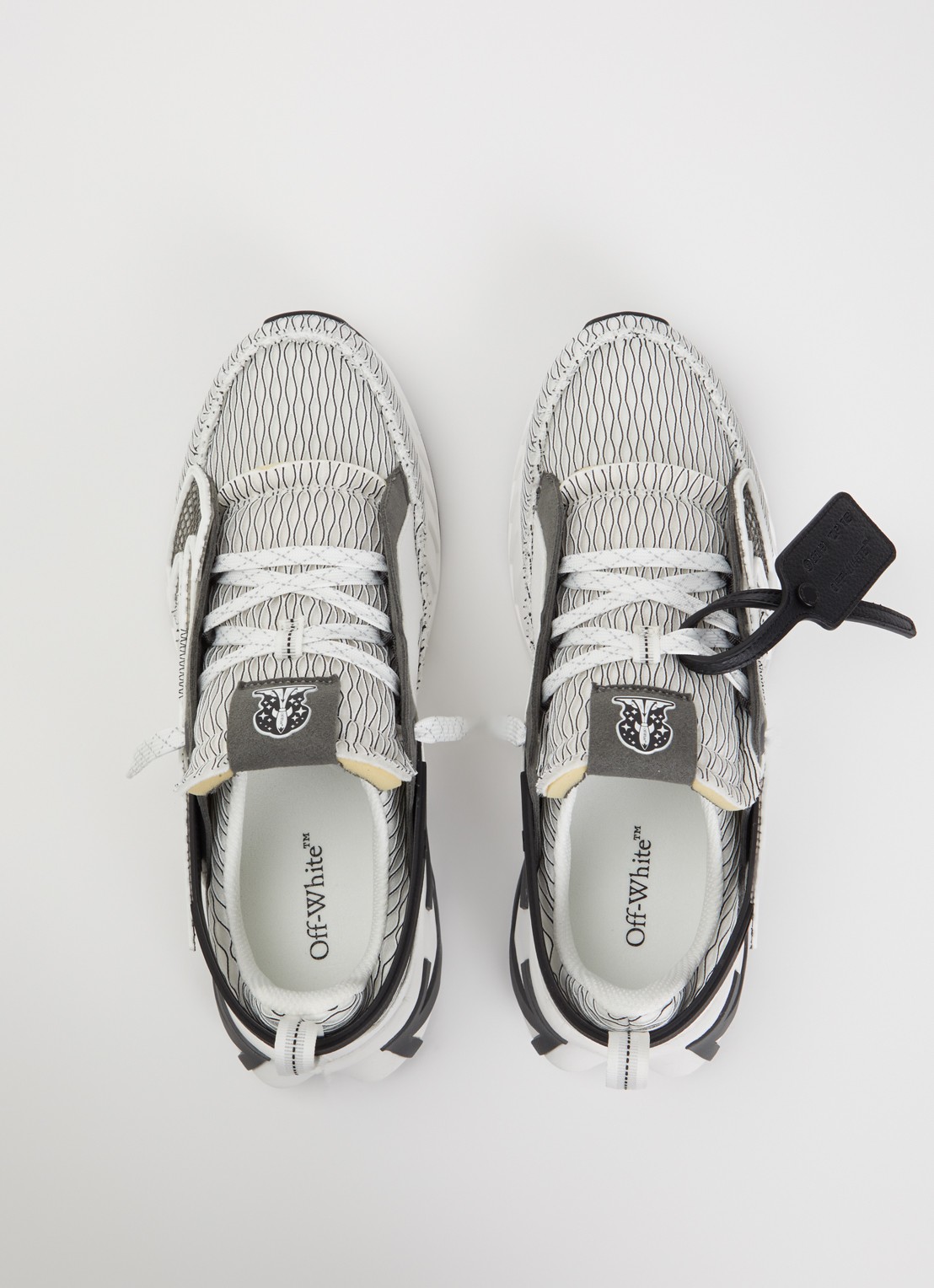 Off-White Space Memo sneaker met details van mesh - detail 2 wit