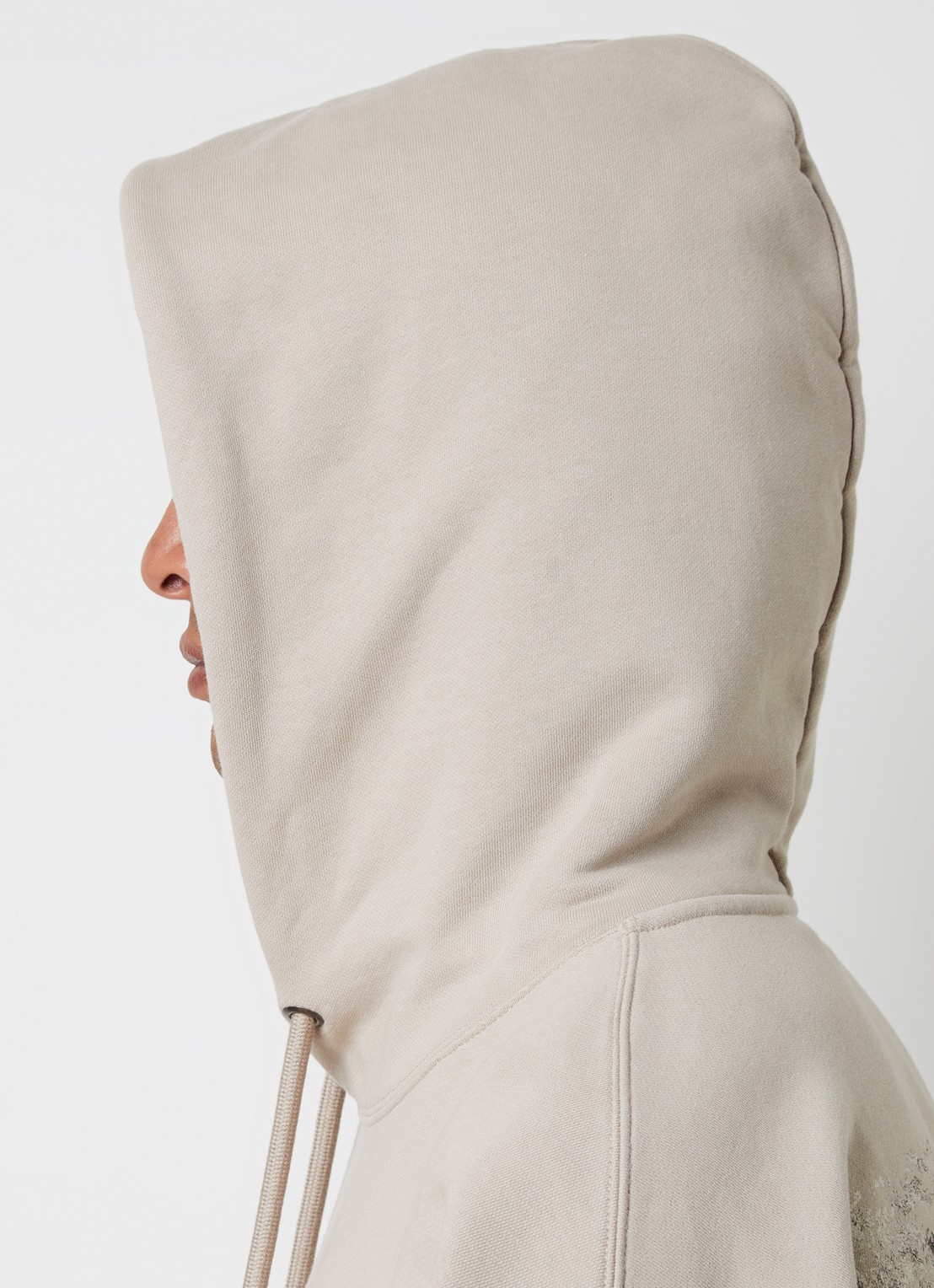 Off-White Spices arrow hoodie met logo- en backprint - detail 4 beige
