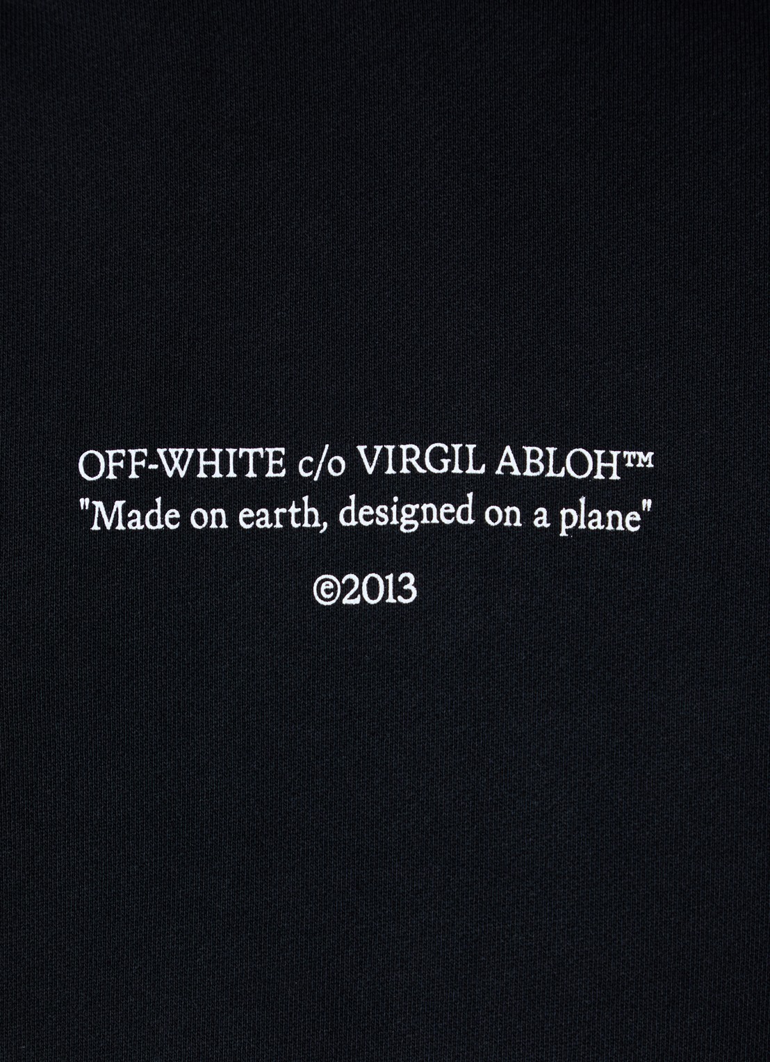 Off-White Statement hoodie met logoprint - detail 4 zwart