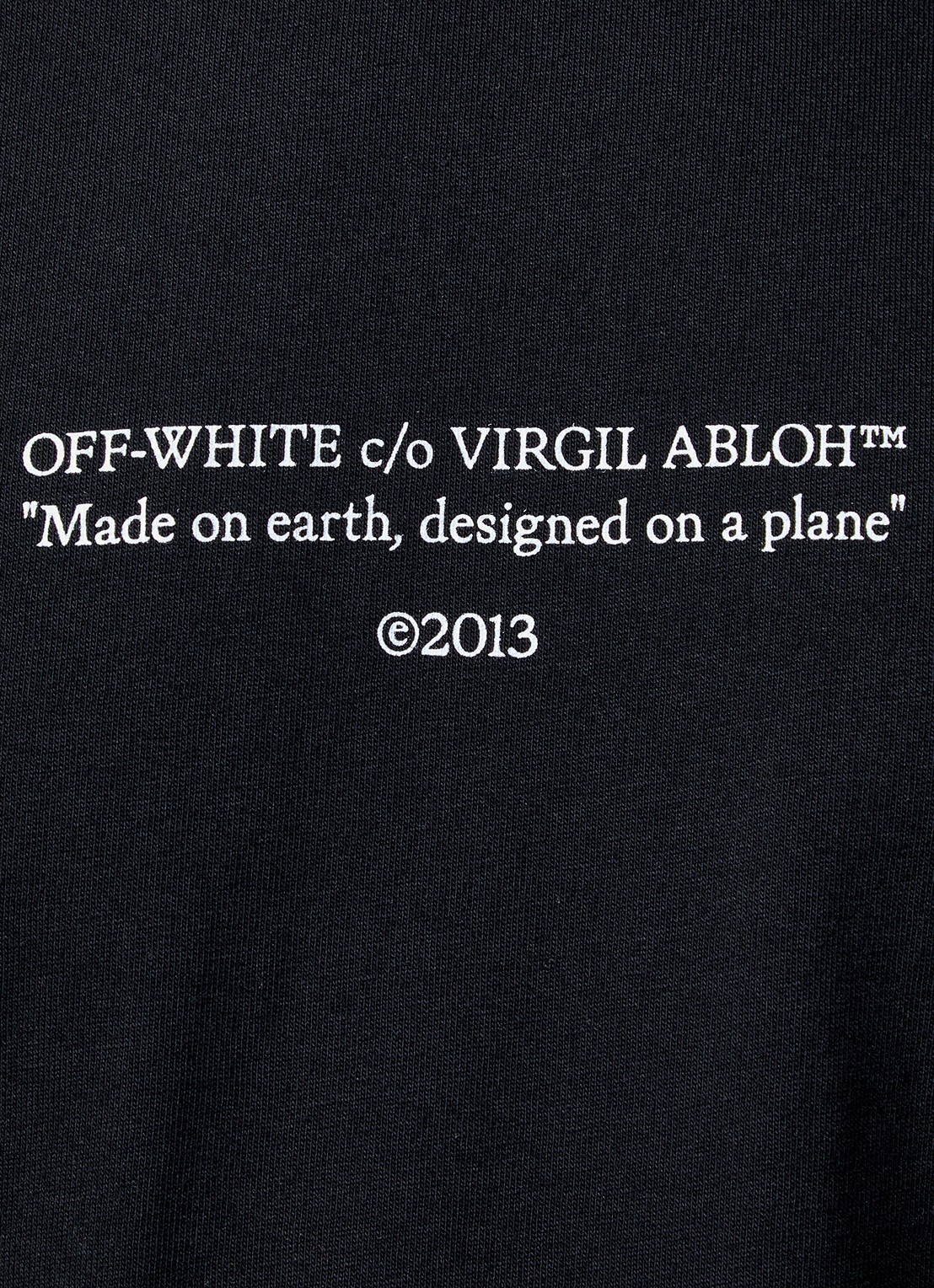 Off-White Statement T-shirt met logoprint - detail 4 zwart