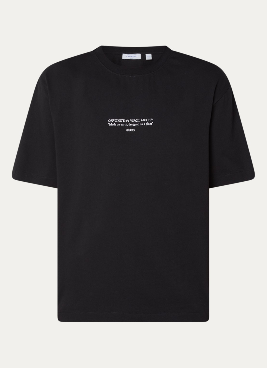 Off-White Statement T-shirt met logoprint - voorkant zwart