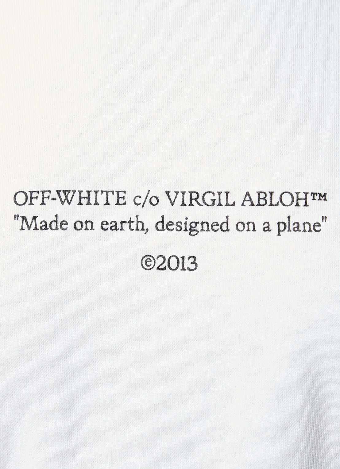 Off-White Statement T-shirt met logoprint - detail 5 mint