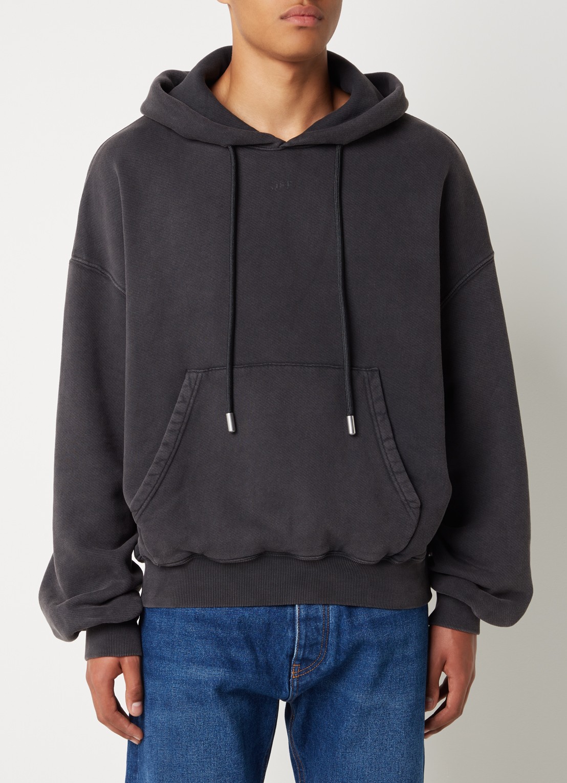 Off-White Super Moon hoodie met backprint  - achterkant 6 antraciet