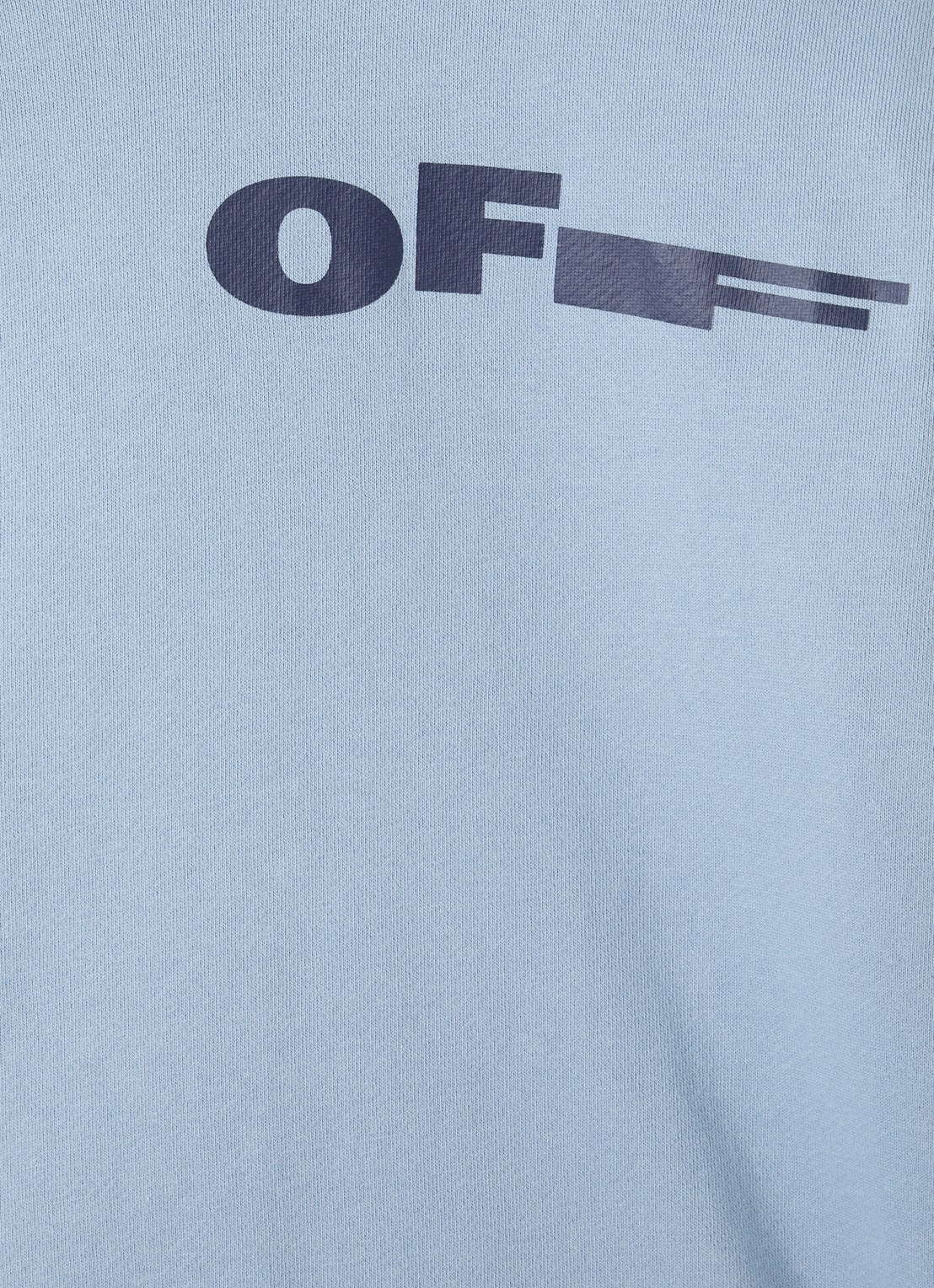 Off-White Sweater met logo - detail lichtblauw