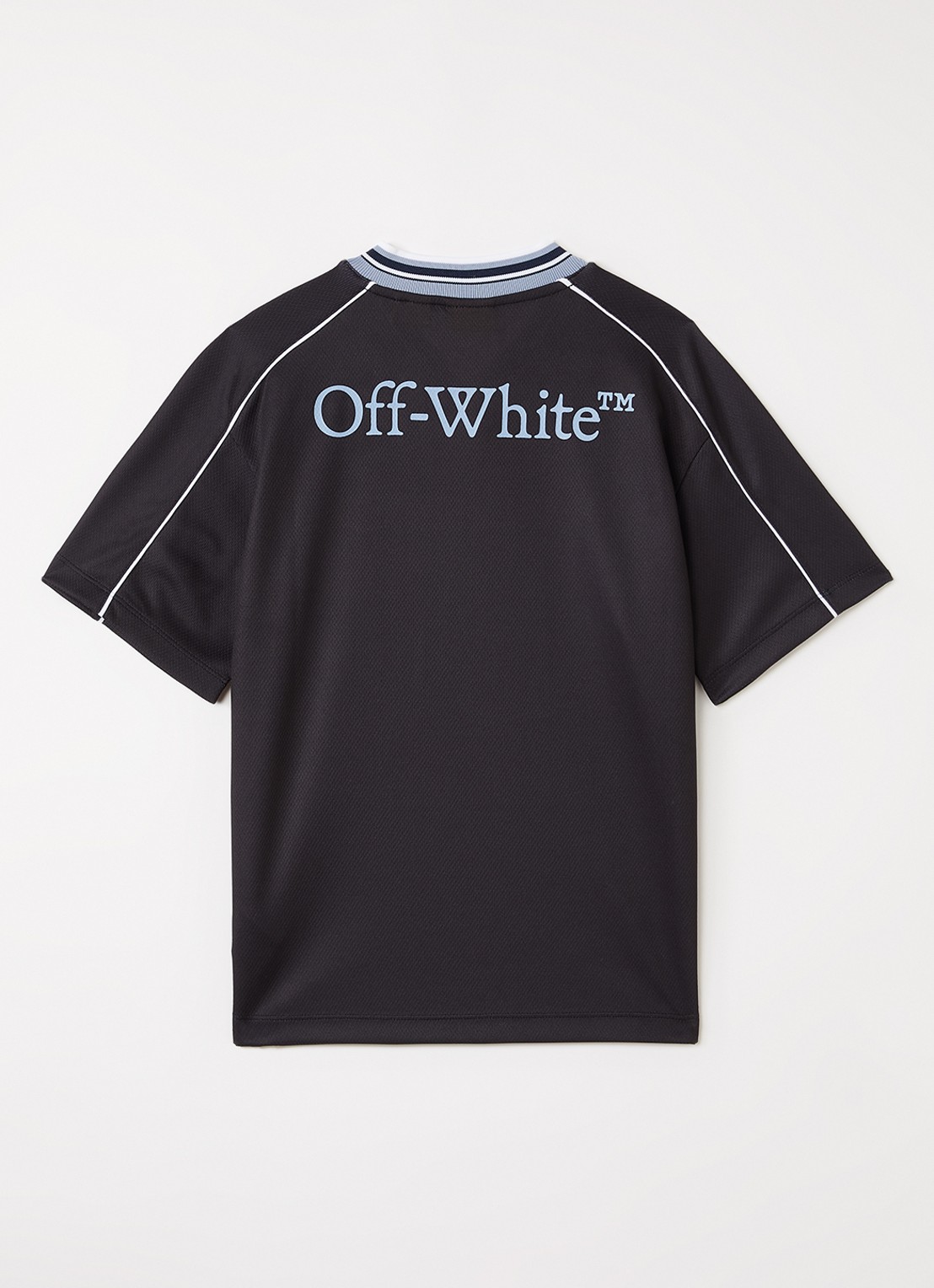 Off-White T-shirt met logo- en backprint - voorkant 2 zwart