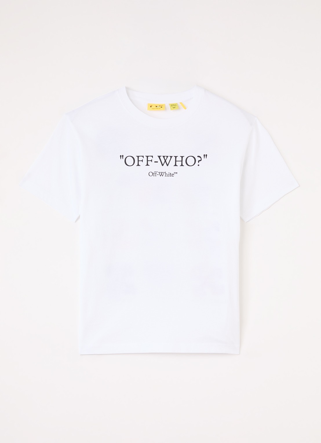Off-White T-shirt met logo  - voorkant wit