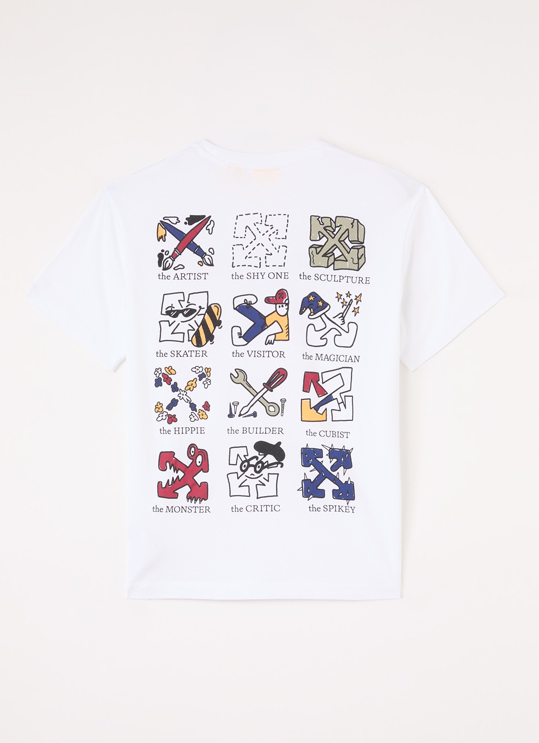 Off-White T-shirt met logo  - voorkant 2 wit