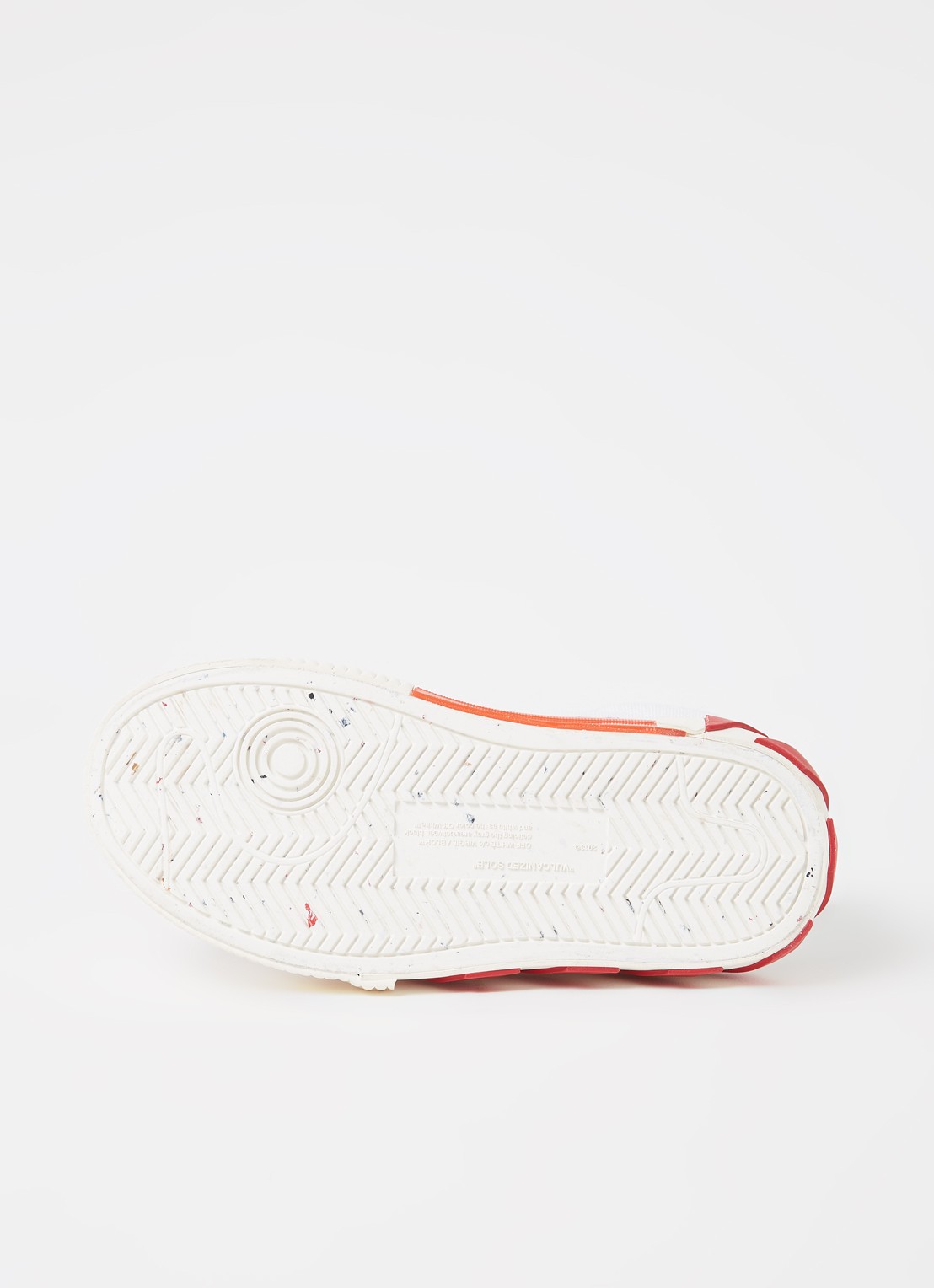 Off-White Vulcanized sneaker van canvas met suède detail - detail 2 wit