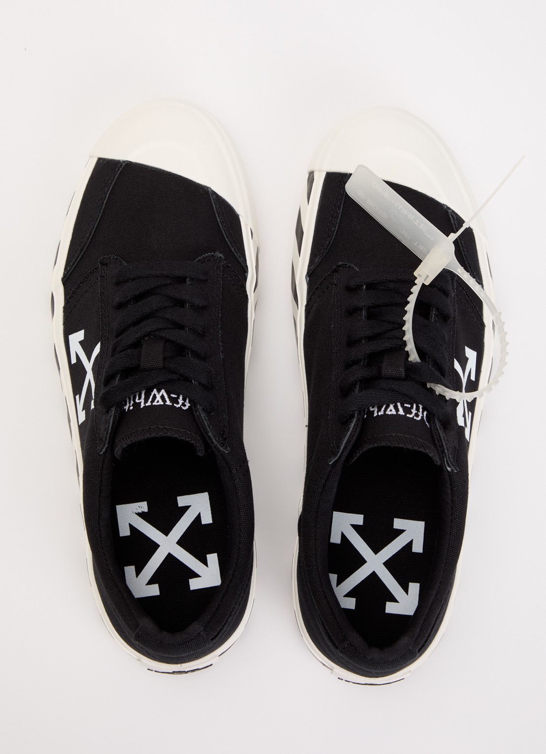 Off-White Vulcanized Undercut sneaker met logo - detail 2 zwart