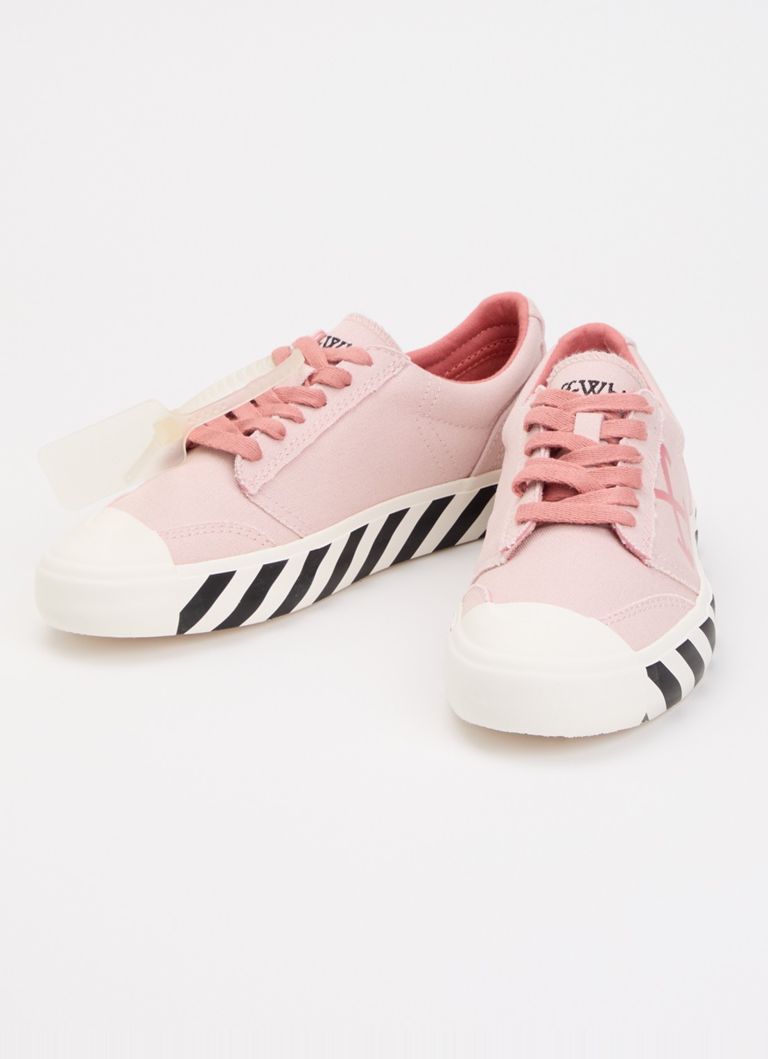 Off-White Vulcanized Undercut sneaker met logo - detail 3 oudroze