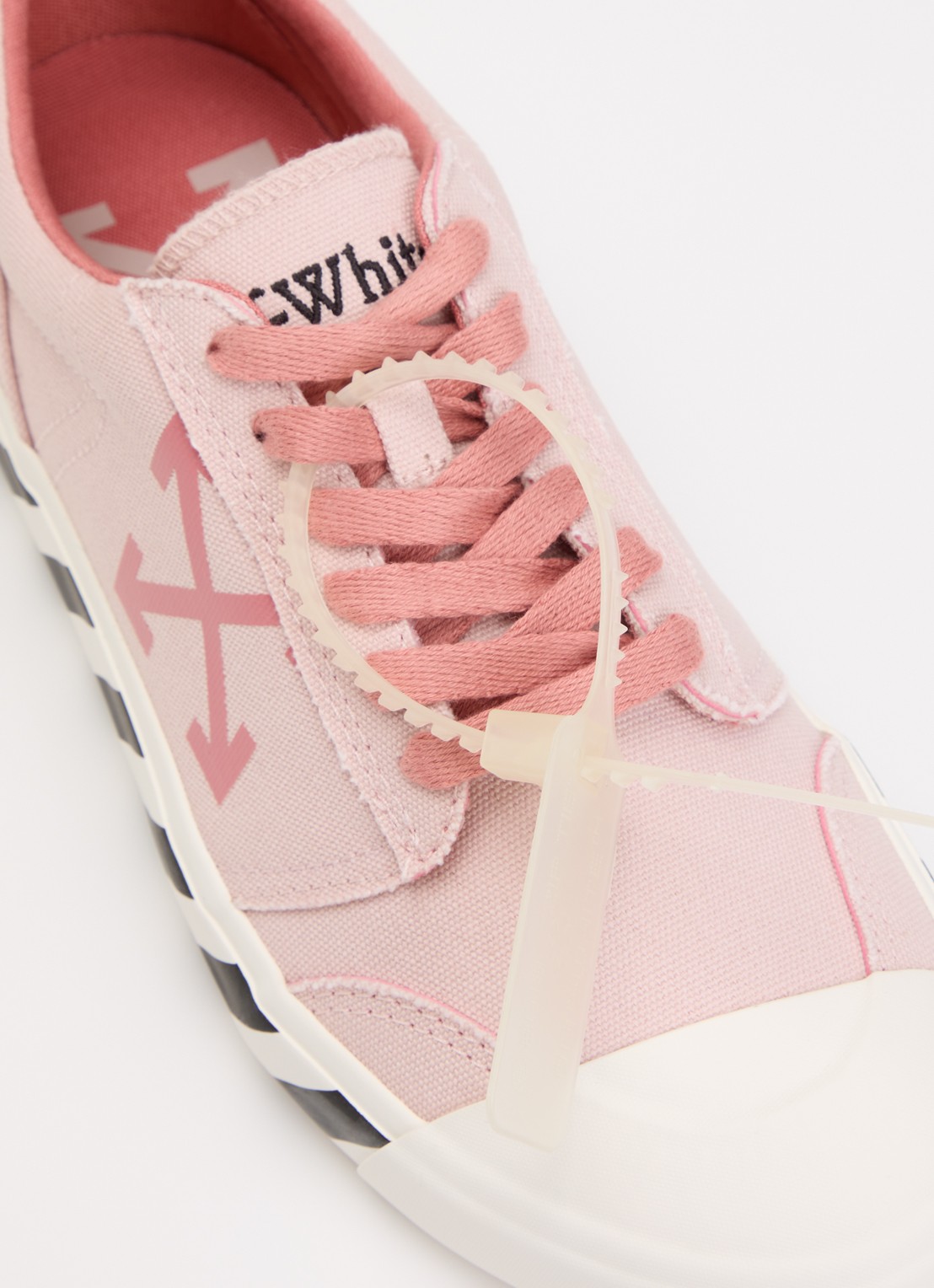Off-White Vulcanized Undercut sneaker met logo - detail 6 oudroze