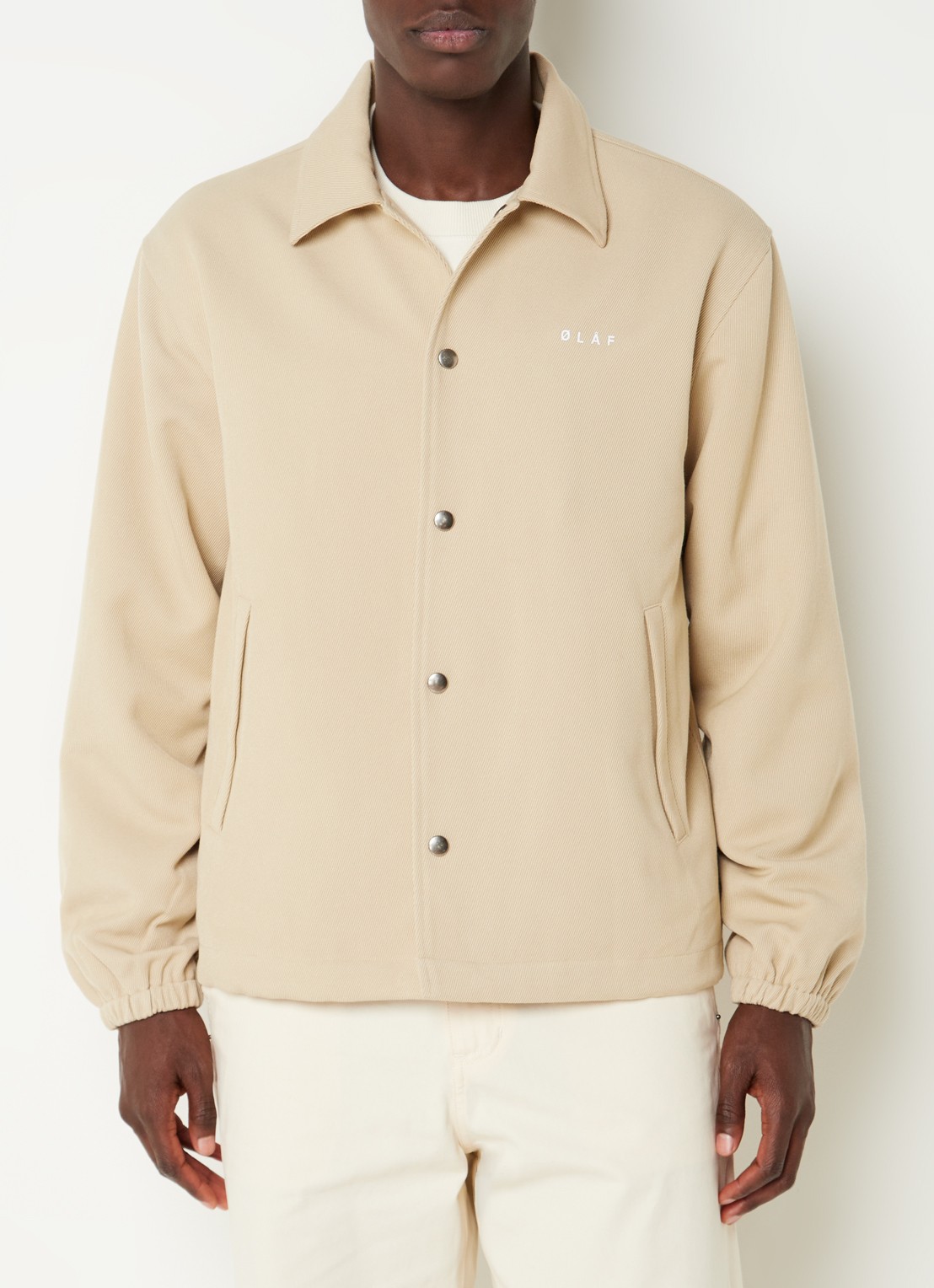 OLAF Coach jack met logo- en backprint  - achterkant 3 beige