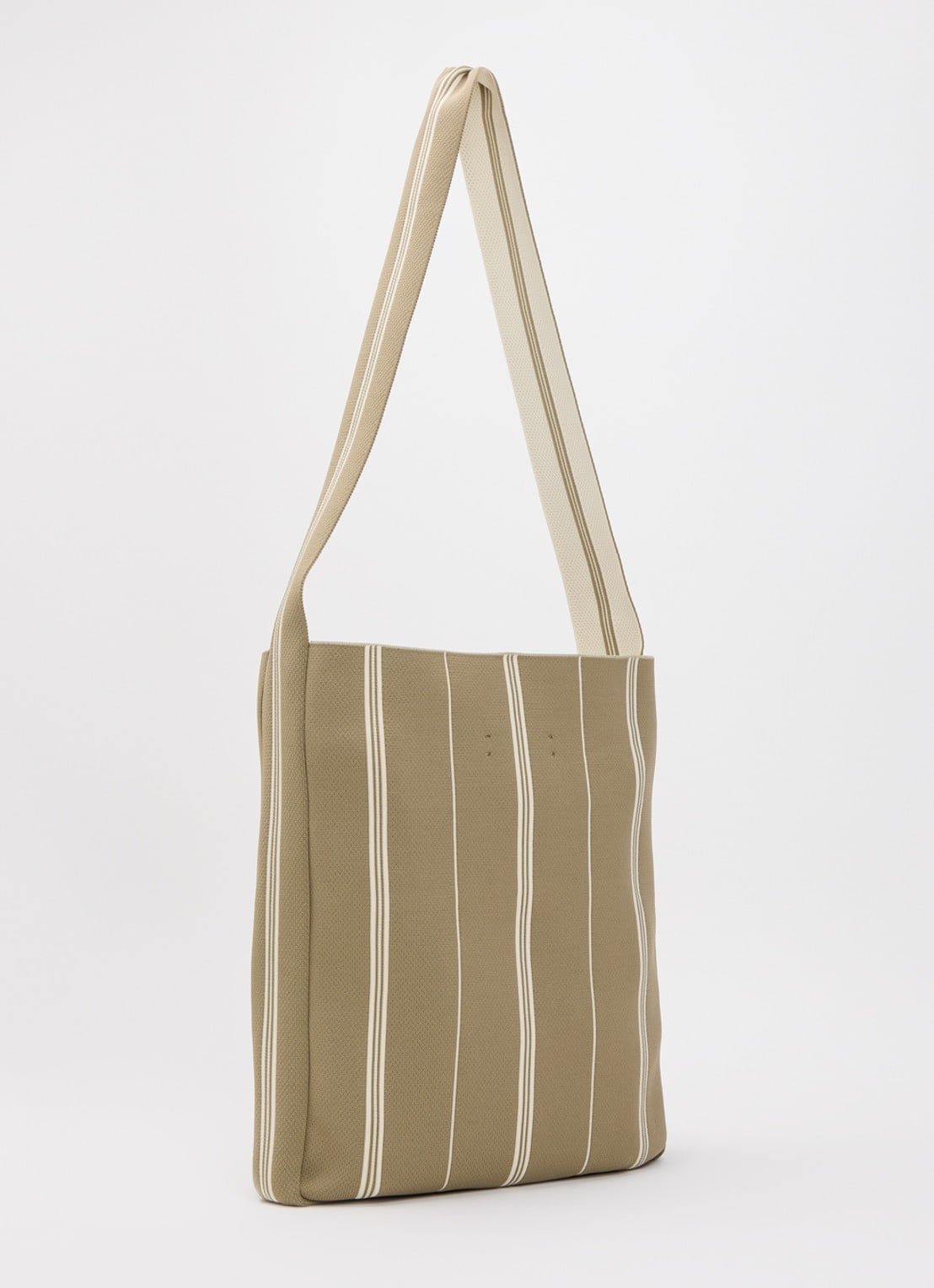 OLAF Crossbodytas met streepprint - achterkant 4 olijfgroen