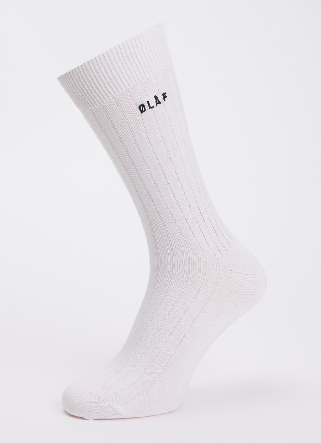 OLAF Essential sokken in katoenblend met logo - detail 3 wit
