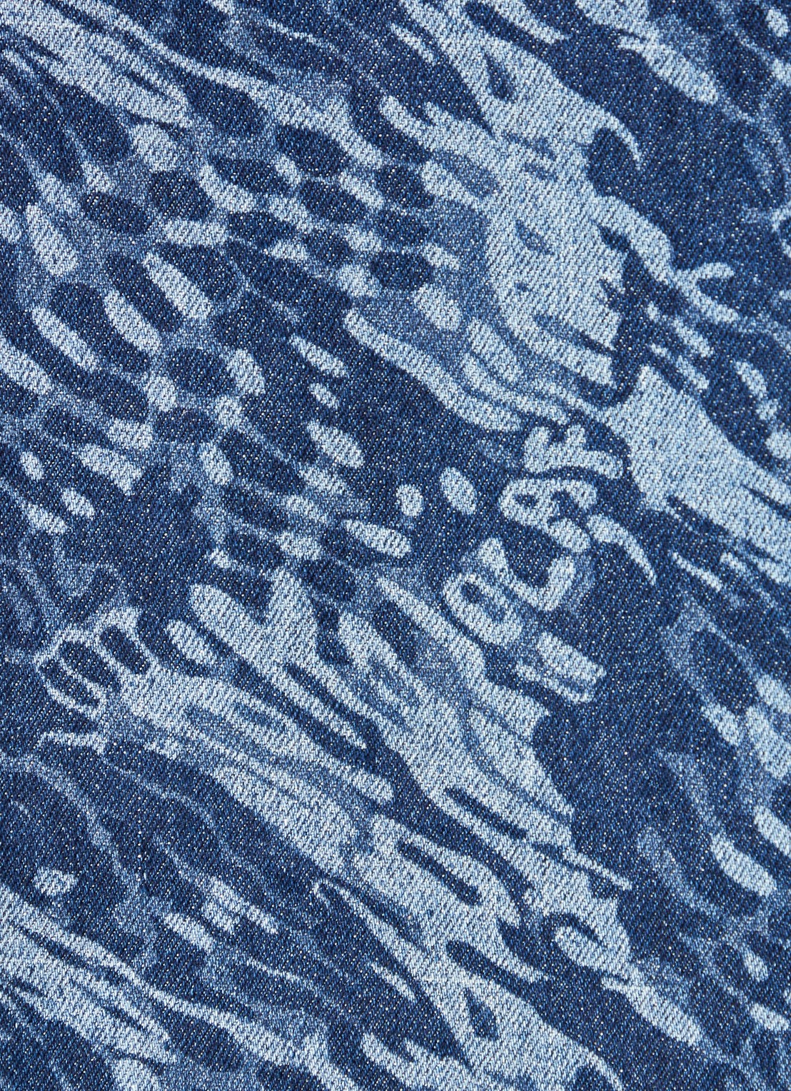 OLAF High waist straight leg jeans met print - detail 4 indigo