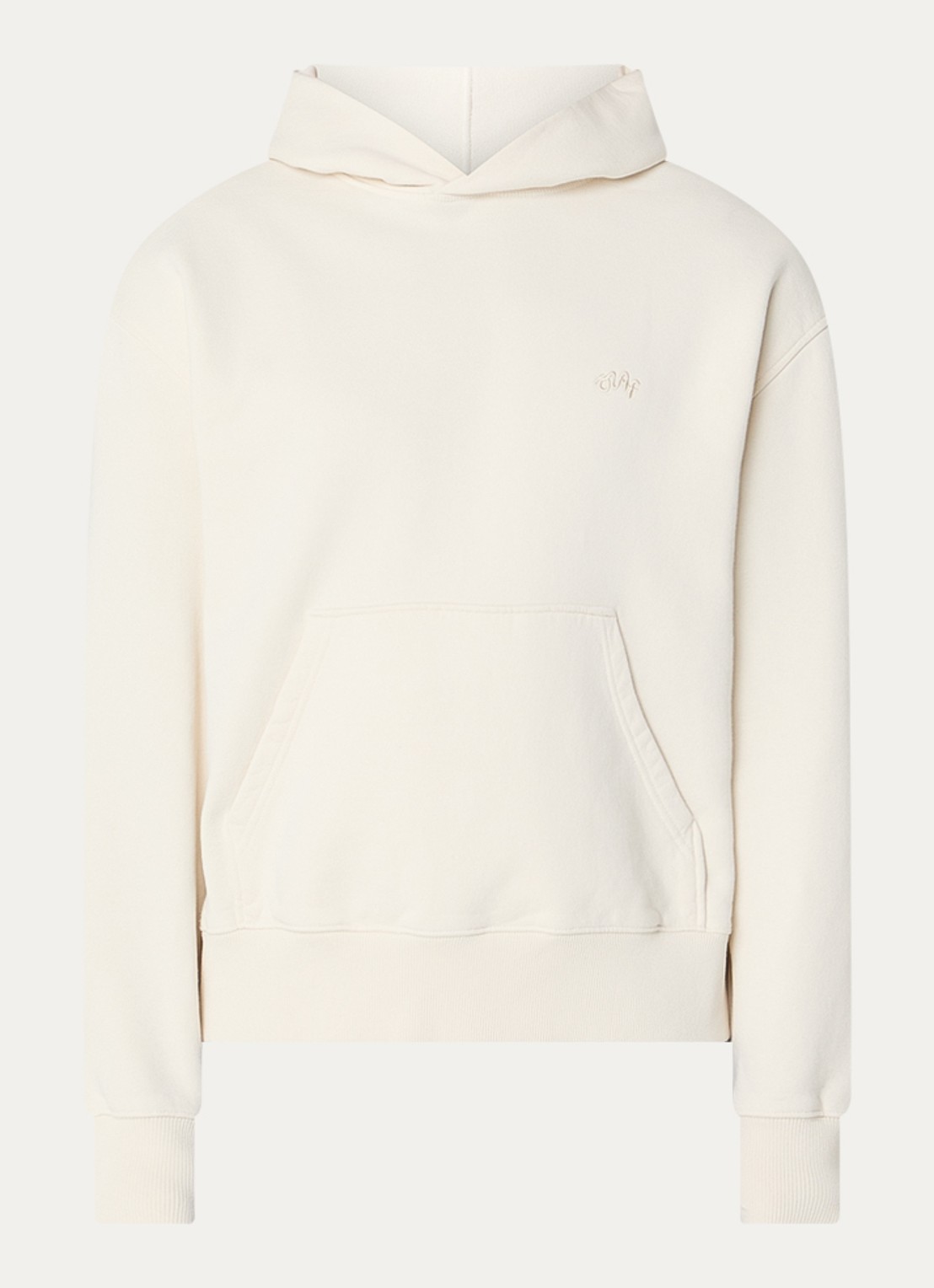 OLAF Hoodie met logo - voorkant 2 creme