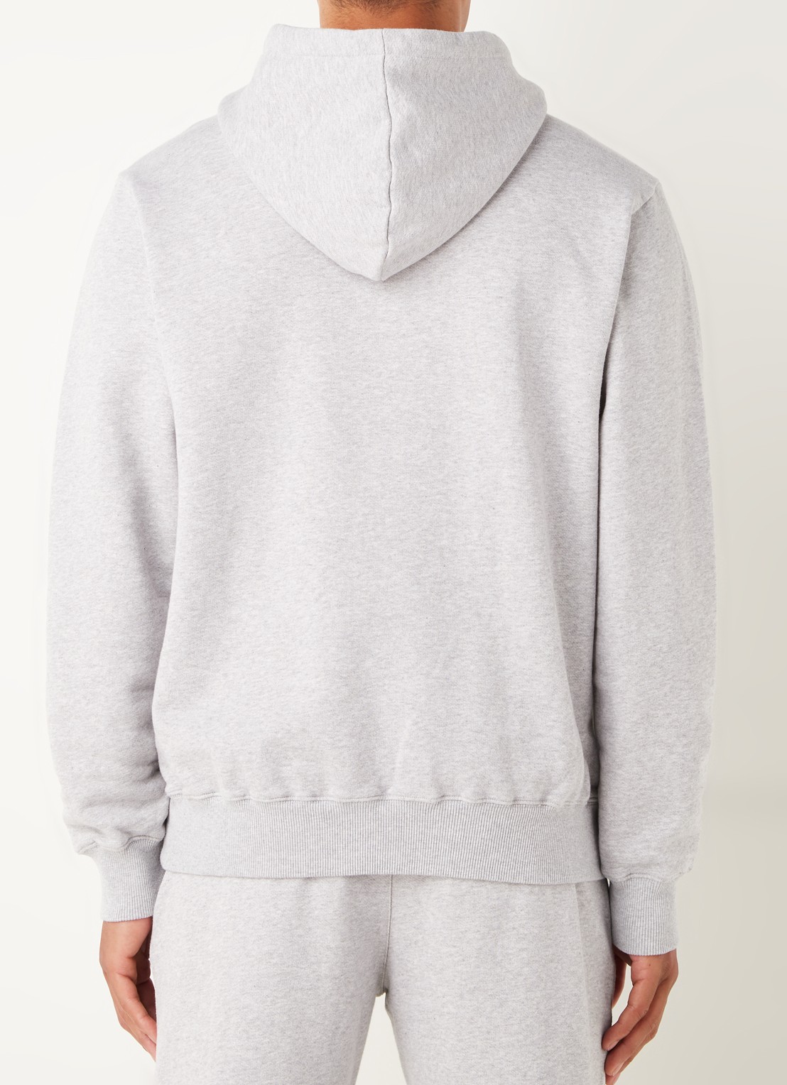 OLAF Hoodie met logo - achterkant 3 middengrijs