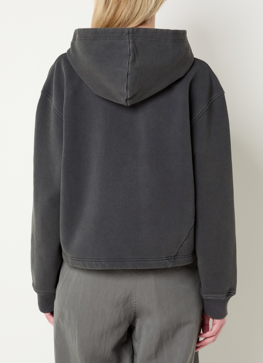 OLAF Hoodie met logo - achterkant antraciet