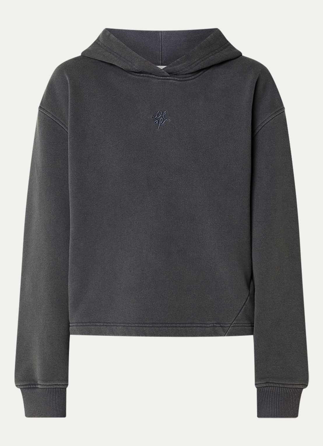 OLAF Hoodie met logo - voorkant 4 antraciet