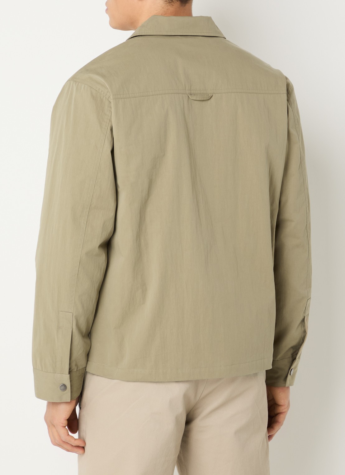 OLAF Jack met logo en steekzakken - achterkant 3 khaki
