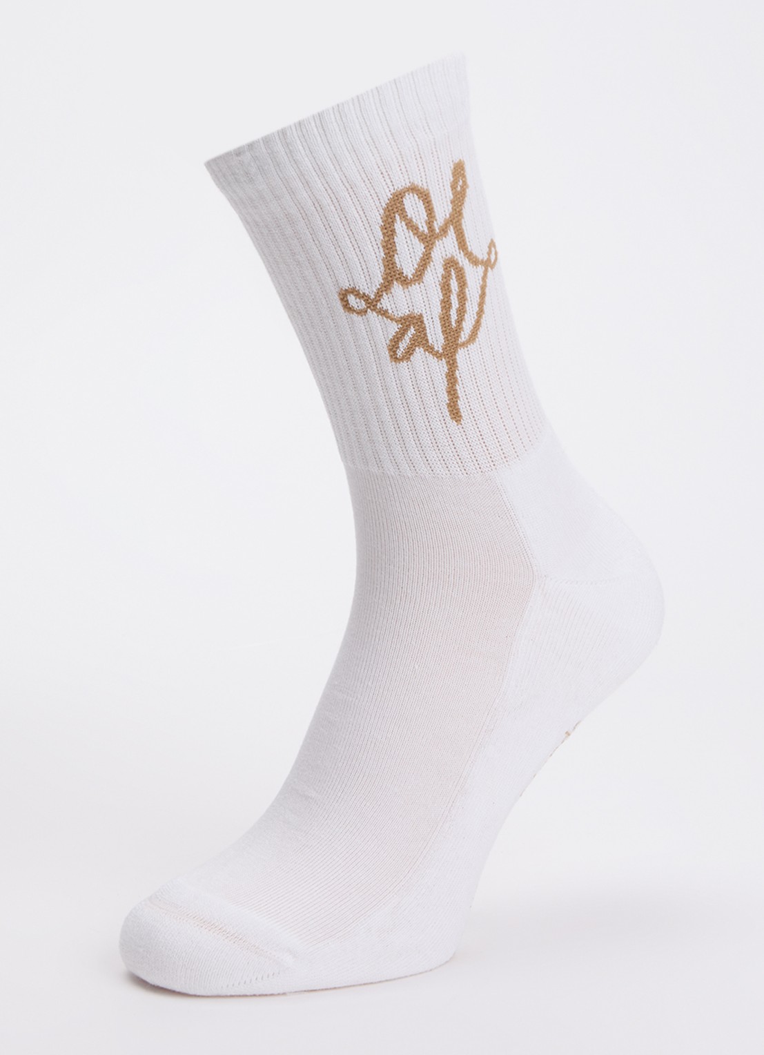 OLAF Monogram sportsokken in katoenblend met logo - detail 3 wit