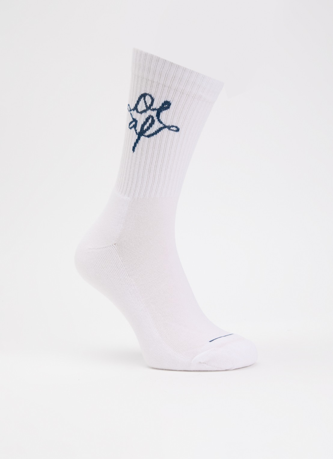 OLAF Monogram sportsokken in katoenblend - voorkant 2 wit