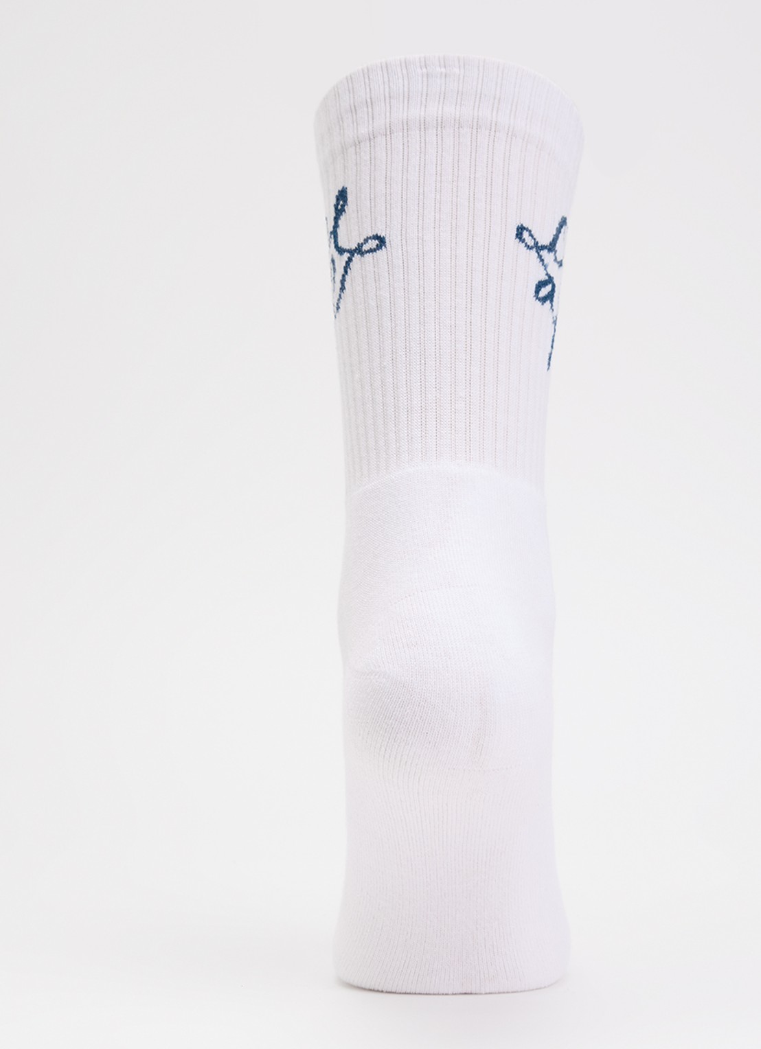 OLAF Monogram sportsokken in katoenblend - voorkant 3 wit