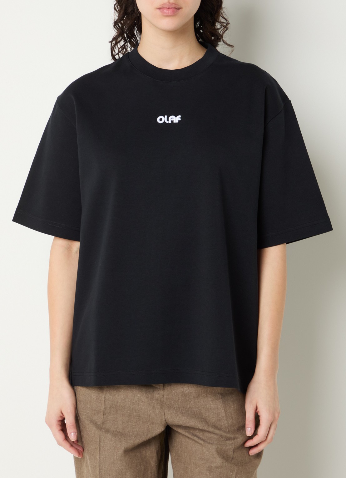 OLAF Paint Tube T-shirt met logo- en backprint - achterkant 2 zwart