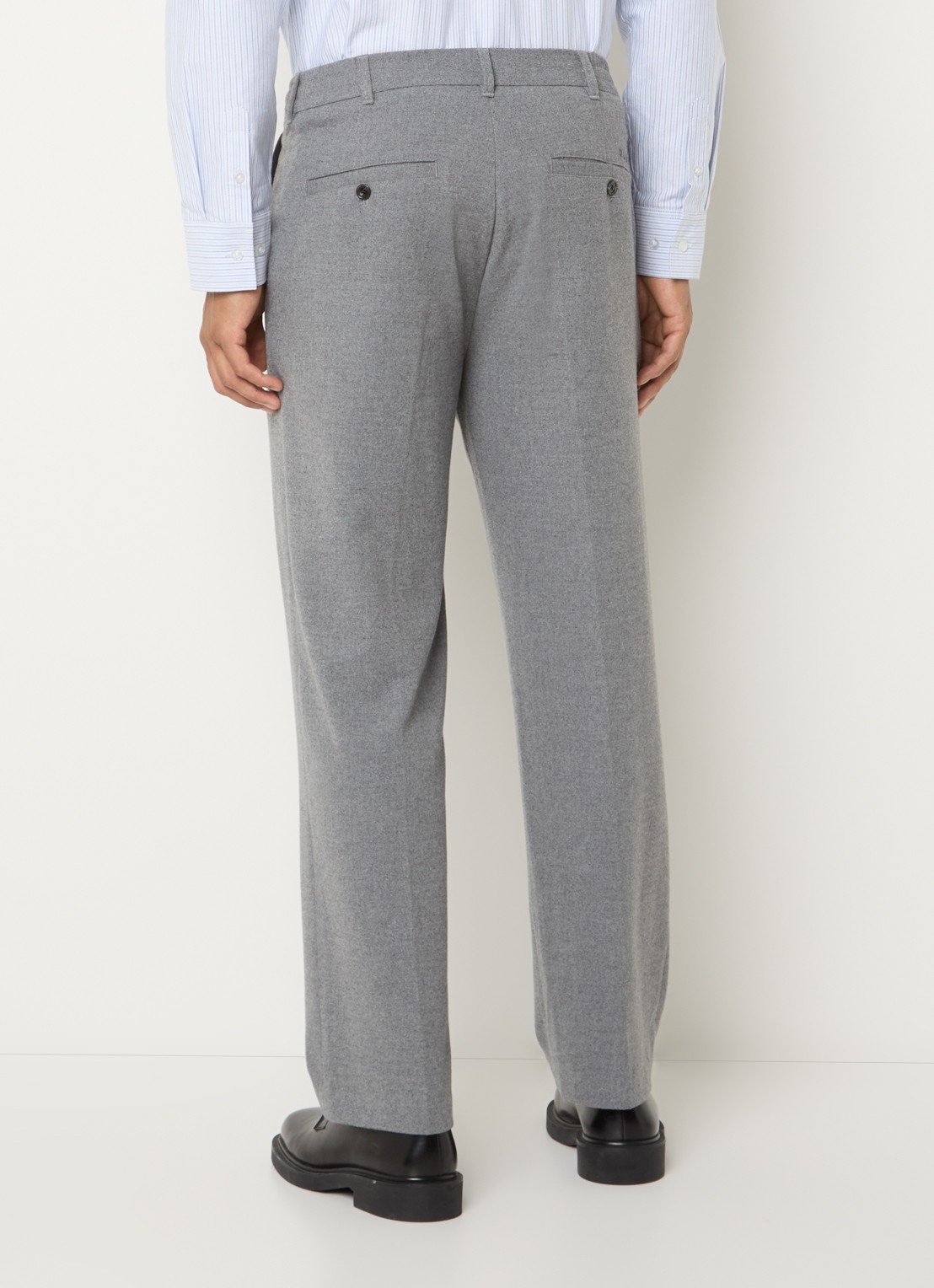 OLAF Straight fit pantalon met steekzakken - achterkant 5 grijs