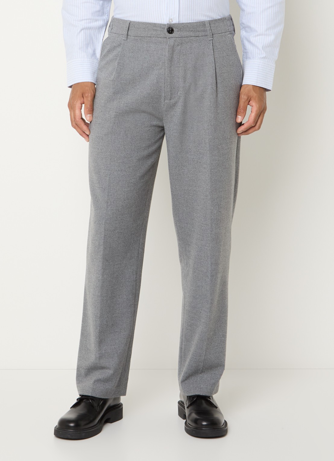 OLAF Straight fit pantalon met steekzakken - detail 3 grijs