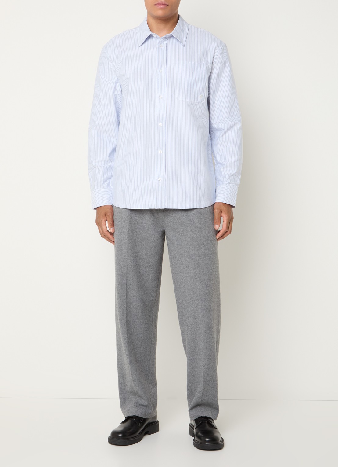 OLAF Straight fit pantalon met steekzakken - voorkant 2 grijs